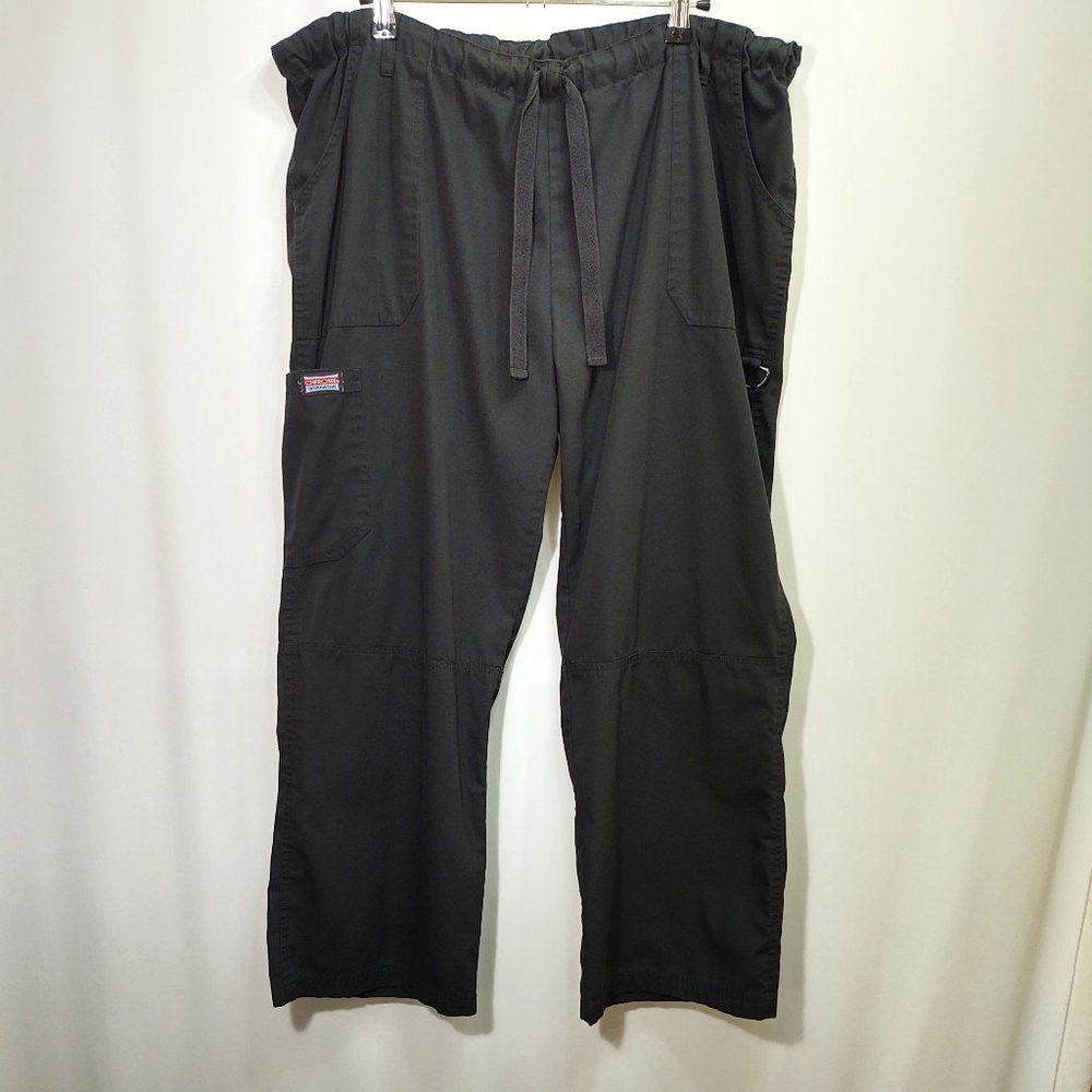 3/$30 Cherokee Workwear Black Scrub Pants XL